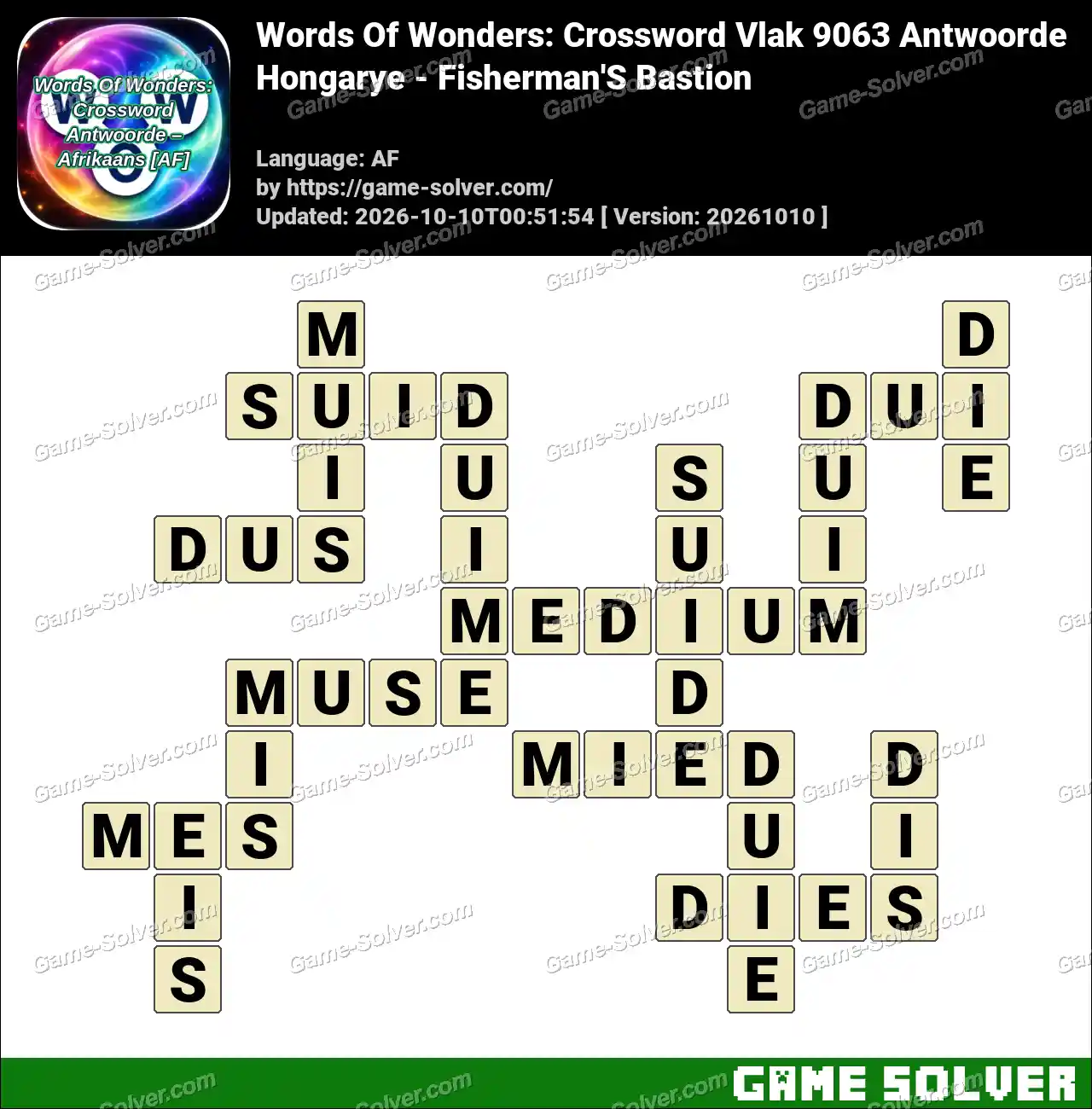Words Of Wonders: Crossword Vlak 9063 Antwoorde – Hongarye – Fisherman’S Bastion